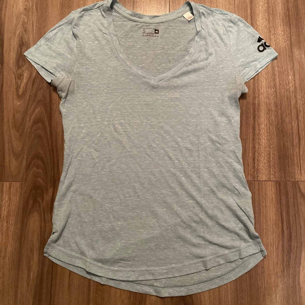 Light Blue Adidas Top